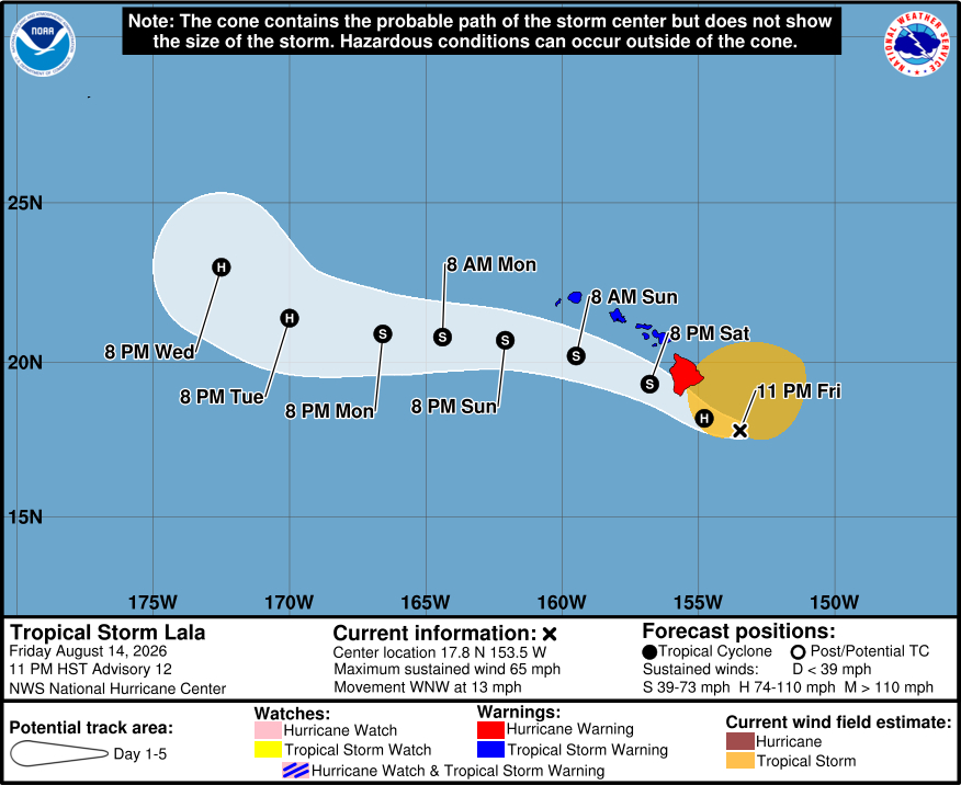 Hawaiʻi Hurricane Warning: Update for Friday at 11 p.m. – Big Island Video News