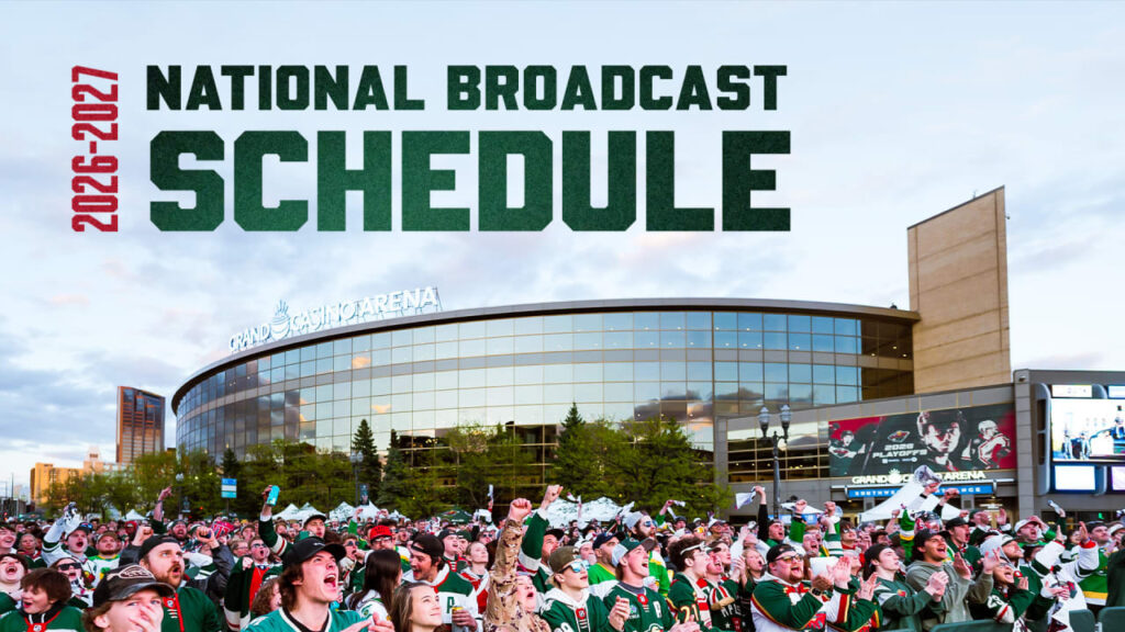 Minnesota Wild Announces Announces 2026-27 National Broadcast Schedule