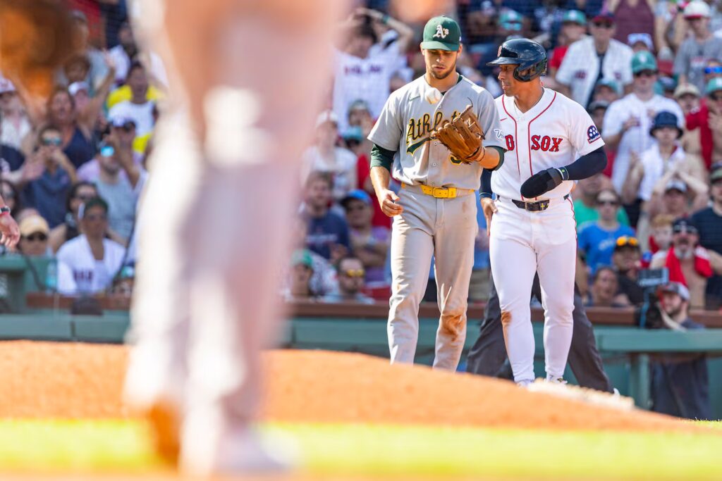 The Red Sox hadn't lost a series since July 1  vs. the Nationals, while the Athletics hadn't won a series June.