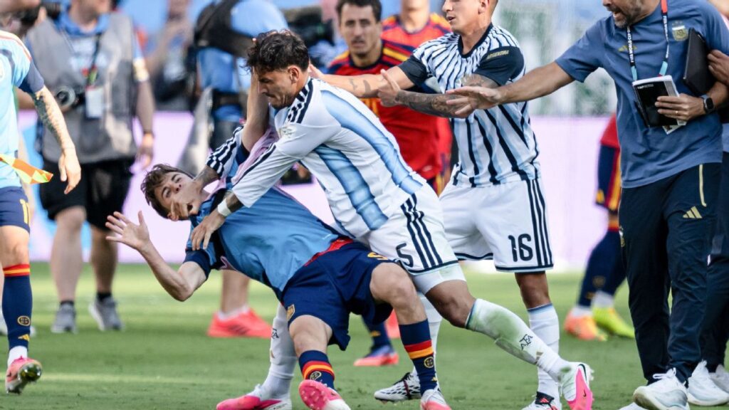 Paredes banned 10 games as Argentina punished for World Cup final brawl