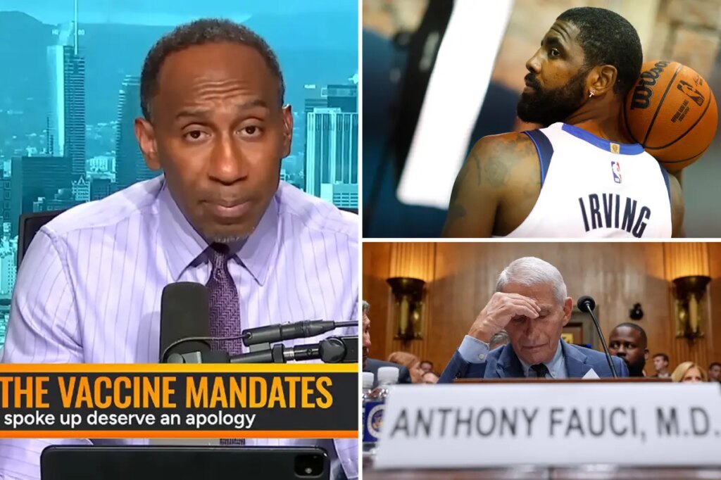 Stephen A. Smith apologizes to Kyrie Irving about COVID vaccine after watching Anthony Fauci hearing