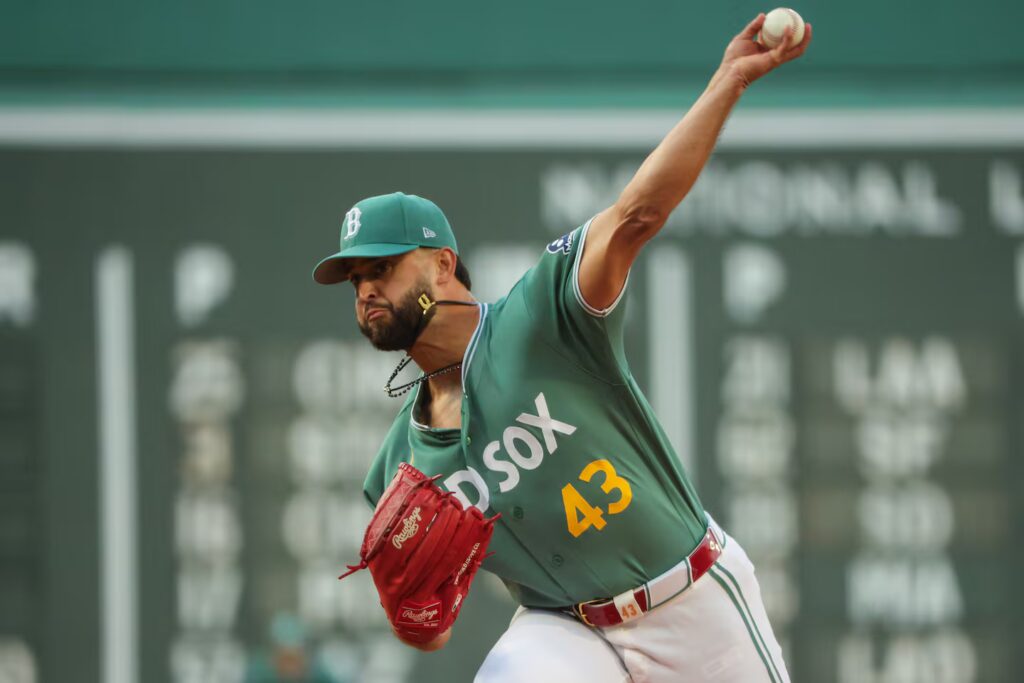 Patrick Sandoval owns a 3.32 ERA this season for the Red Sox.