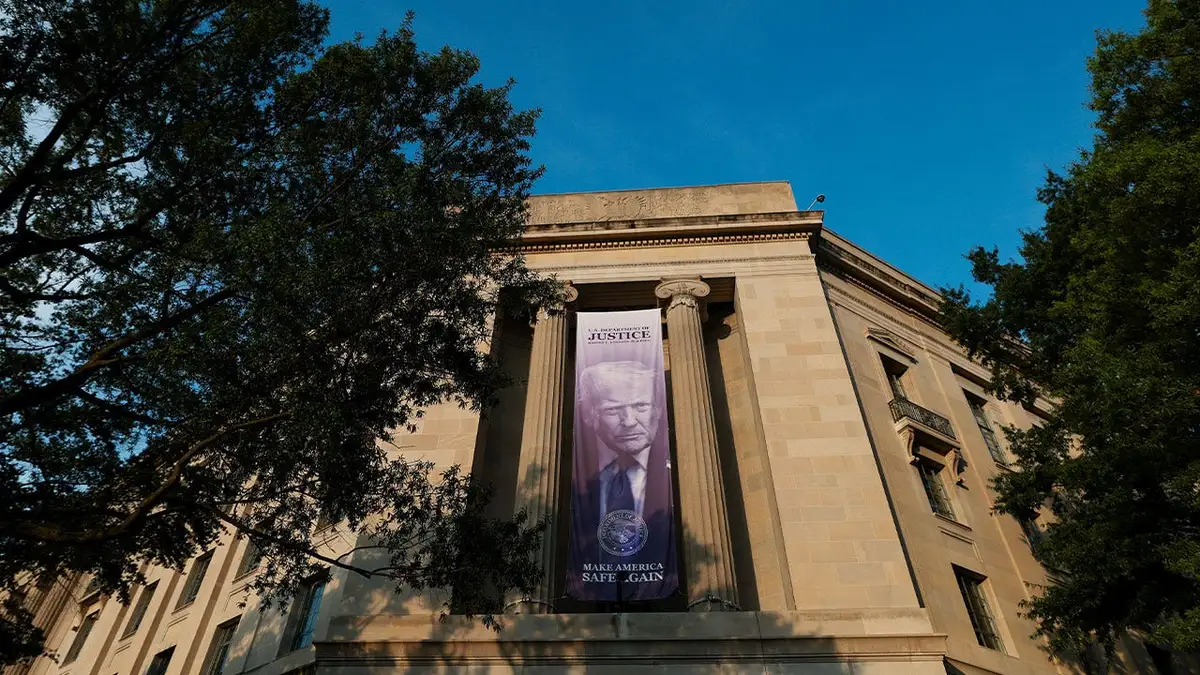 U.S. Department of Justice building in Washington, D.C., on Aug. 17, 2026