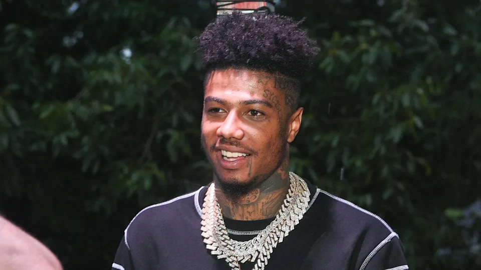 Rapper Blueface attends Atlanta Black Pride Weekend Pure Heat Community Festival at Piedmont Park on September 4, 2022 in Atlanta, Georgia.