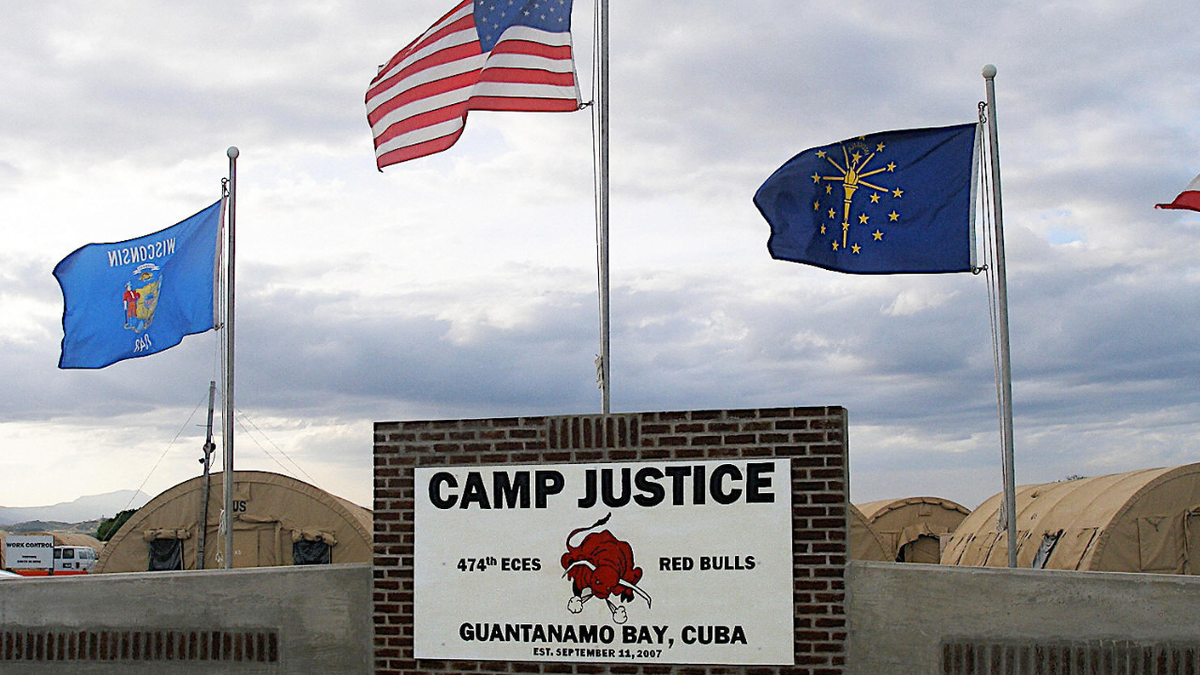 An exterior view of Guantanamo Bay naval base called