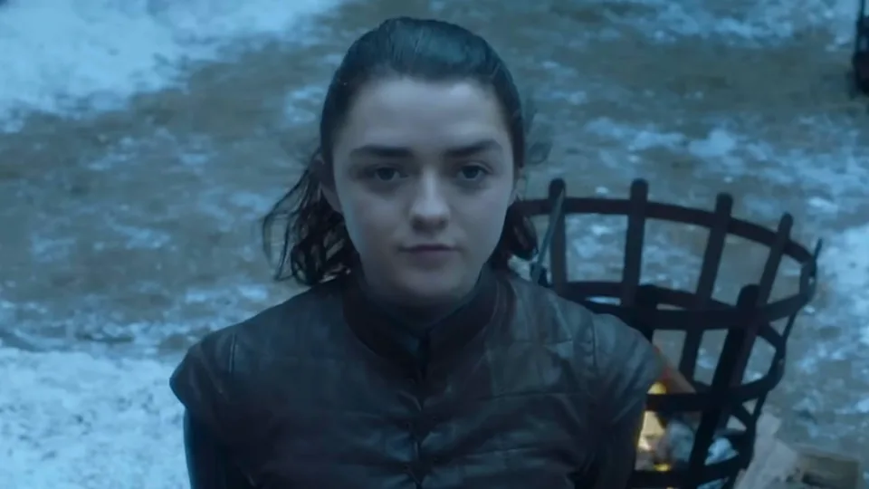 Arya stark sparring with Brienne in GOT.
