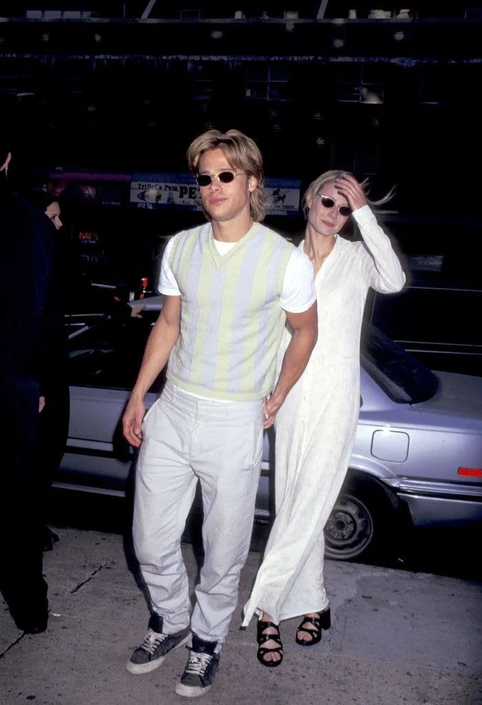 brad pitt in striped knit