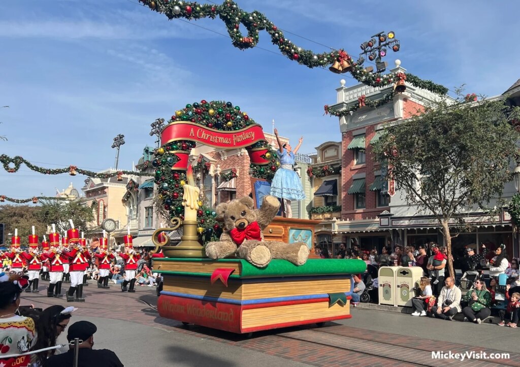A Christmas Fantasy parade Disneyland