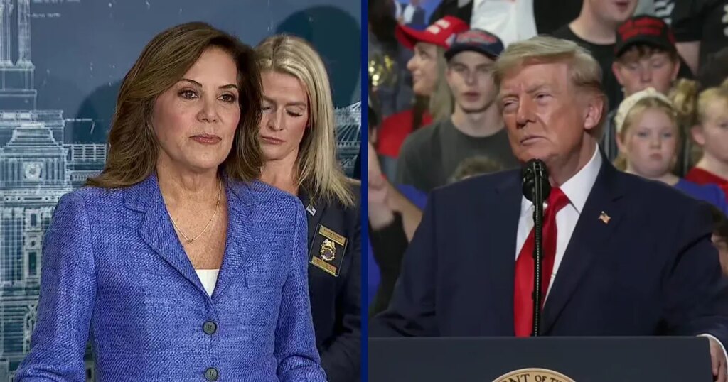 Michele Tafoya reacts after getting Trump's endorsement