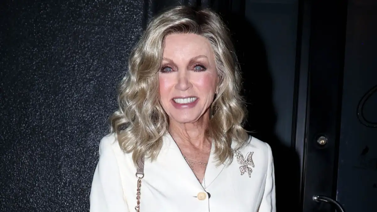 Donna Mills is seen outside Craig's in West Hollywood.