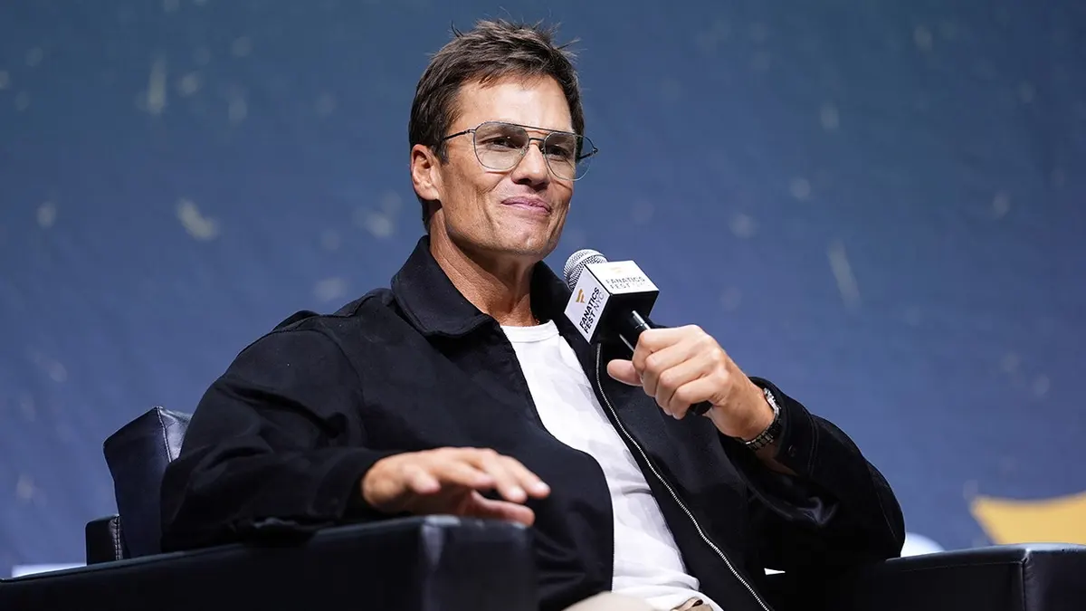 Tom Brady attends an event at Jacob Javits Center in New York City.