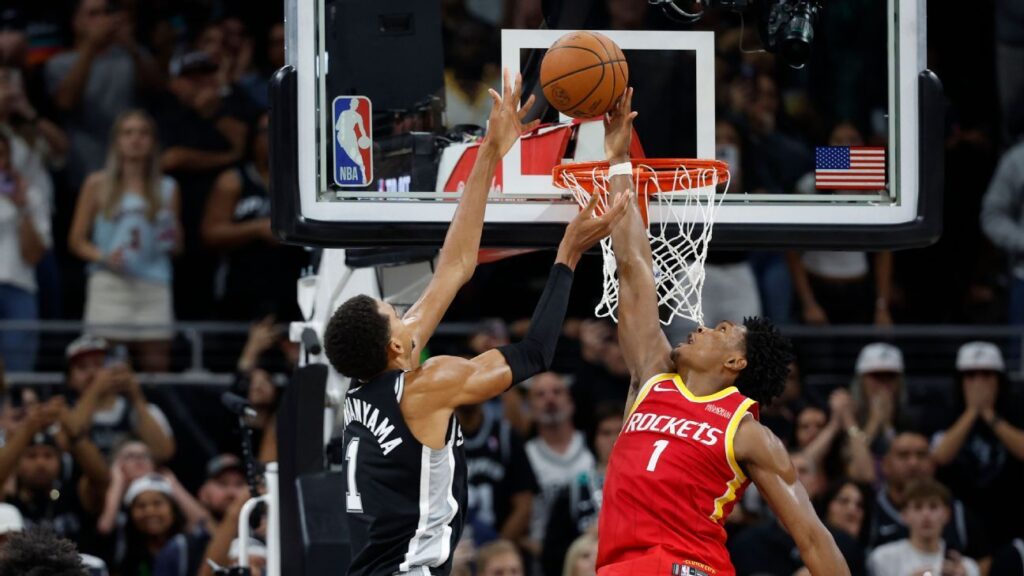 Amen Thompson stuffs Wemby at rim as Rockets hold off Spurs