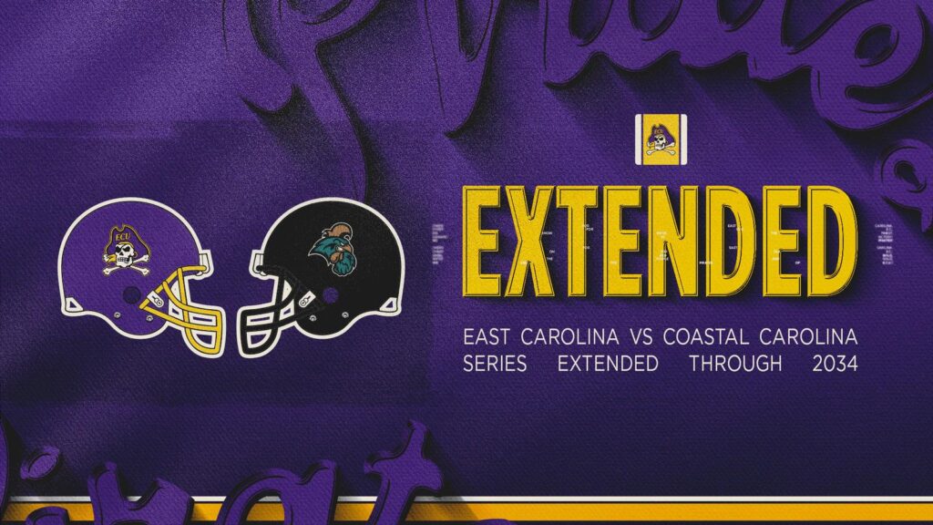 ECU, Coastal Carolina Announce Football Series Extension Through 2034