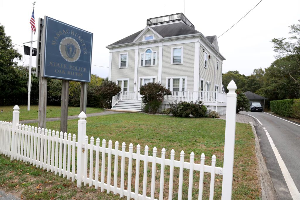 The Massachusetts State Police barracks in Oak Bluffs.